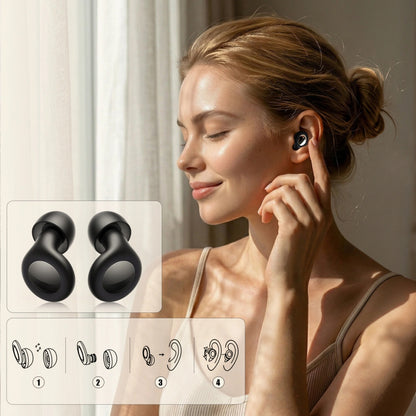 Čepovi za uši Tech-Protect QuietFit, Crni