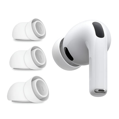 Čepovi Techsuit ET2 za Apple AirPods Pro 3, Veličine XS / S / L, Beli