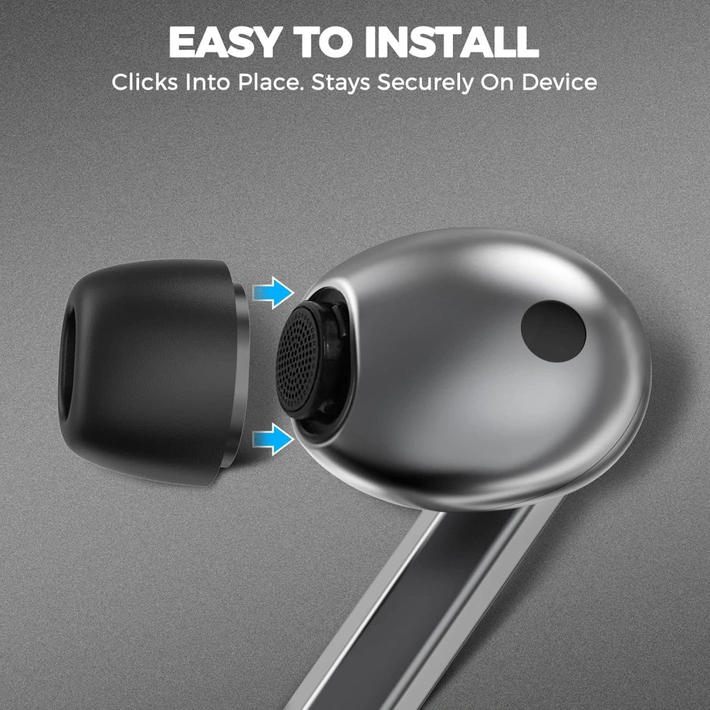 Čepovi Techsuit ET3 za Samsung Galaxy Buds3 Pro, Veličina S / M / L, Beli