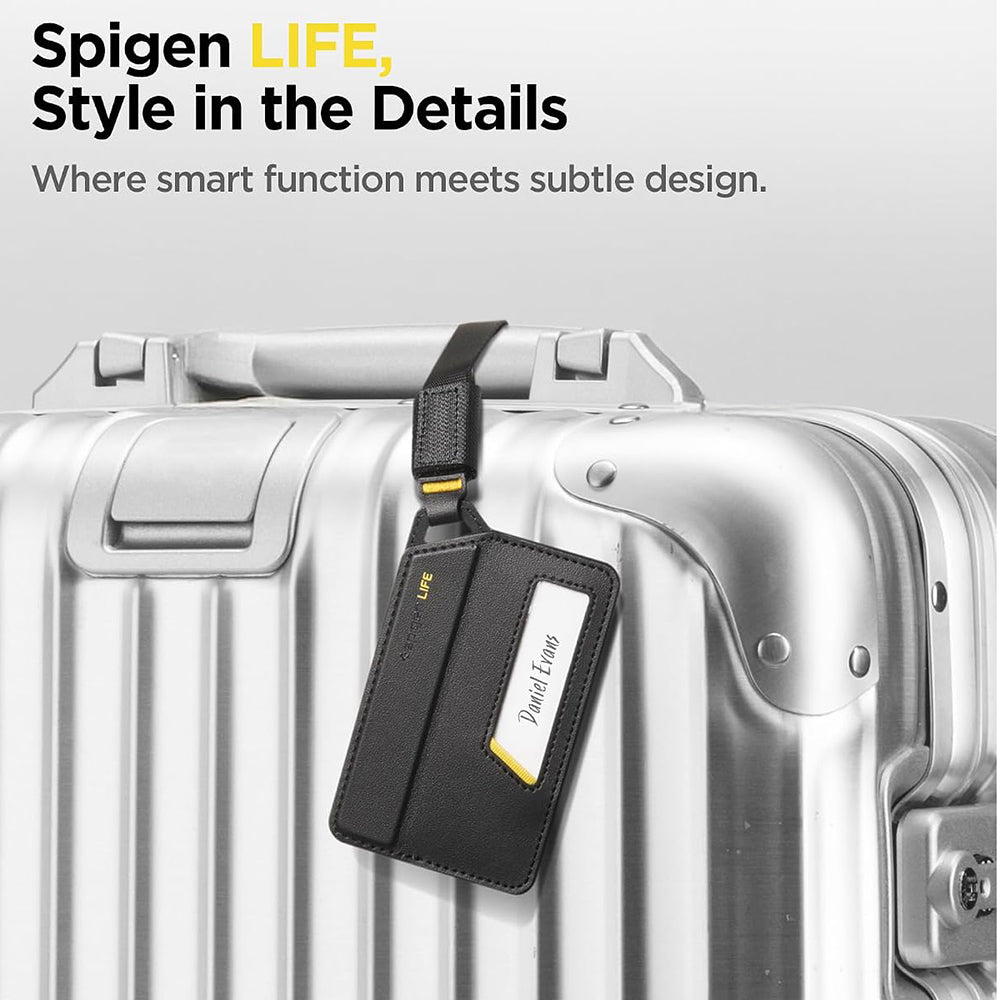 Oznaka za ručni prtljag / kofer Spigen Luggage Tag LF510, crna AHP09776