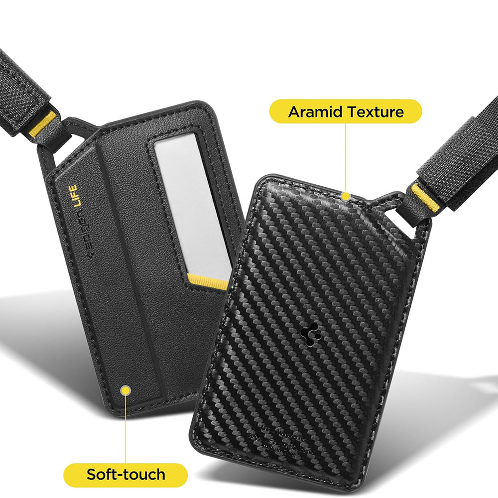 Oznaka za ručni prtljag / kofer Spigen Luggage Tag LF510, crna AHP09776