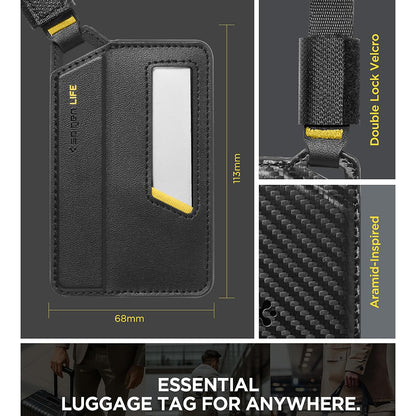 Oznaka za ručni prtljag / kofer Spigen Luggage Tag LF510, crna AHP09776