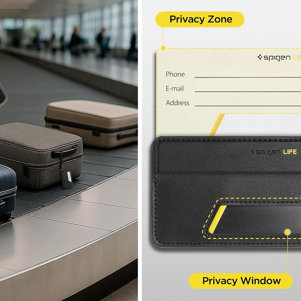 Oznaka za ručni prtljag / kofer Spigen Luggage Tag LF510, crna AHP09776