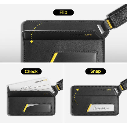 Oznaka za ručni prtljag / kofer Spigen Luggage Tag LF510, crna AHP09776