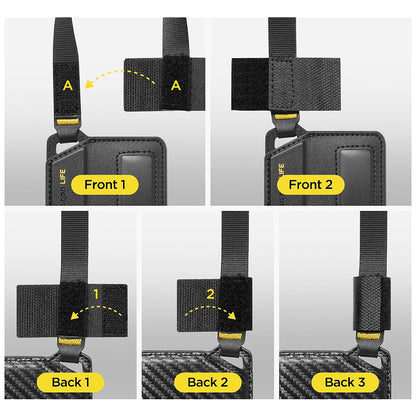 Oznaka za ručni prtljag / kofer Spigen Luggage Tag LF510, crna AHP09776