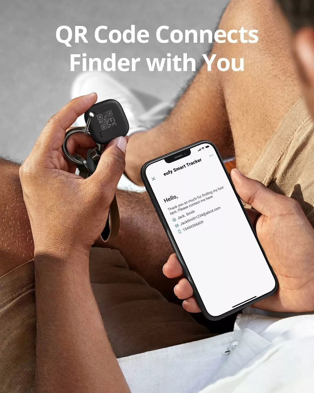 Eufy Security SmartTrack Link za iOS Series, Set 4 komada, Crna E87B0012