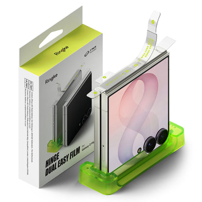 Zaštitna folija za šarku Ringke Dual Easy za Samsung Galaxy Z Flip8 F776, Plastika, Set od 2 komada