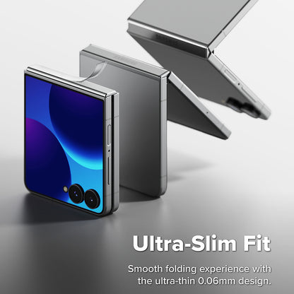 Zaštitna folija za šarku Ringke Dual Easy za Samsung Galaxy Z Flip8 F776, Plastika, Set od 2 komada