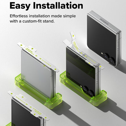 Zaštitna folija za šarku Ringke Dual Easy za Samsung Galaxy Z Flip8 F776, Plastika, Set od 2 komada