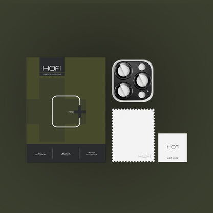 Folija za zaštitu zadnje kamere HOFI Fullcam za Apple iPhone 16 Pro Max / 16 Pro, Kaljeno staklo, Crna
