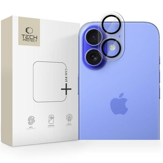 Zaštitna folija za zadnju kameru Tech-Protect CamFull Fit+ za Apple iPhone 17, Kaljeno staklo, Mat Transparentna