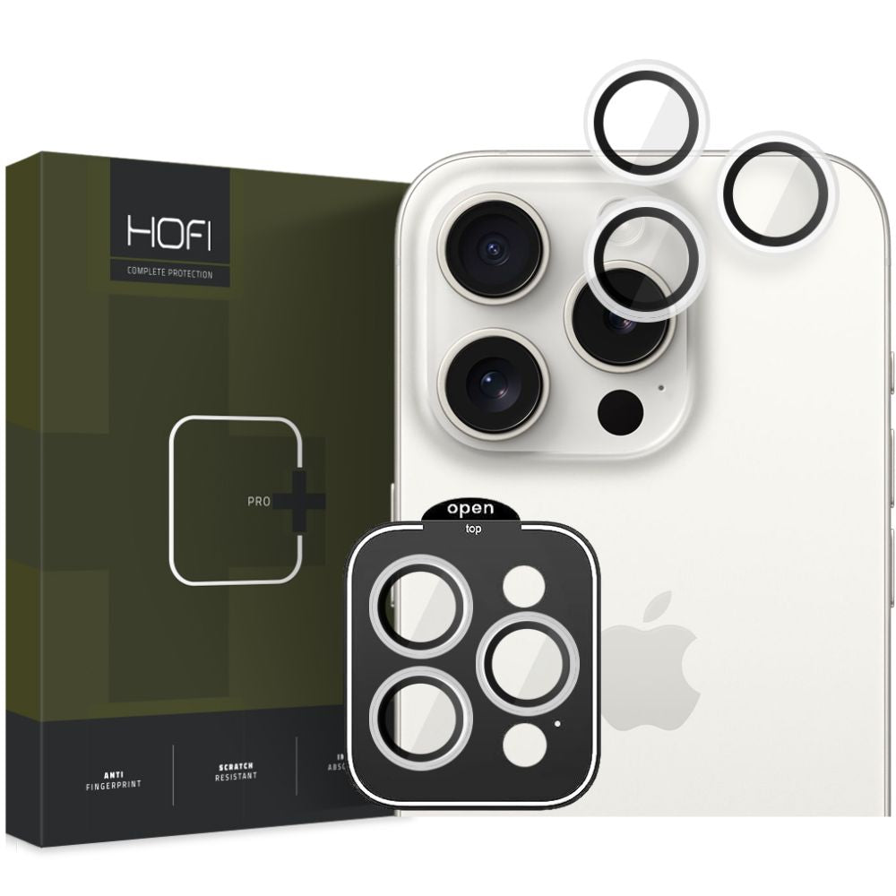 Zaštitna folija za stražnju kameru HOFI CamRing PRO+ za Apple iPhone 15 Pro Max / 15 Pro, Kaljeno staklo