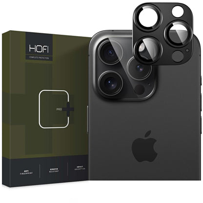 Folija za zaštitu zadnje kamere HOFI Fullcam za Apple iPhone 16 Pro Max / 16 Pro, Kaljeno staklo, Crna