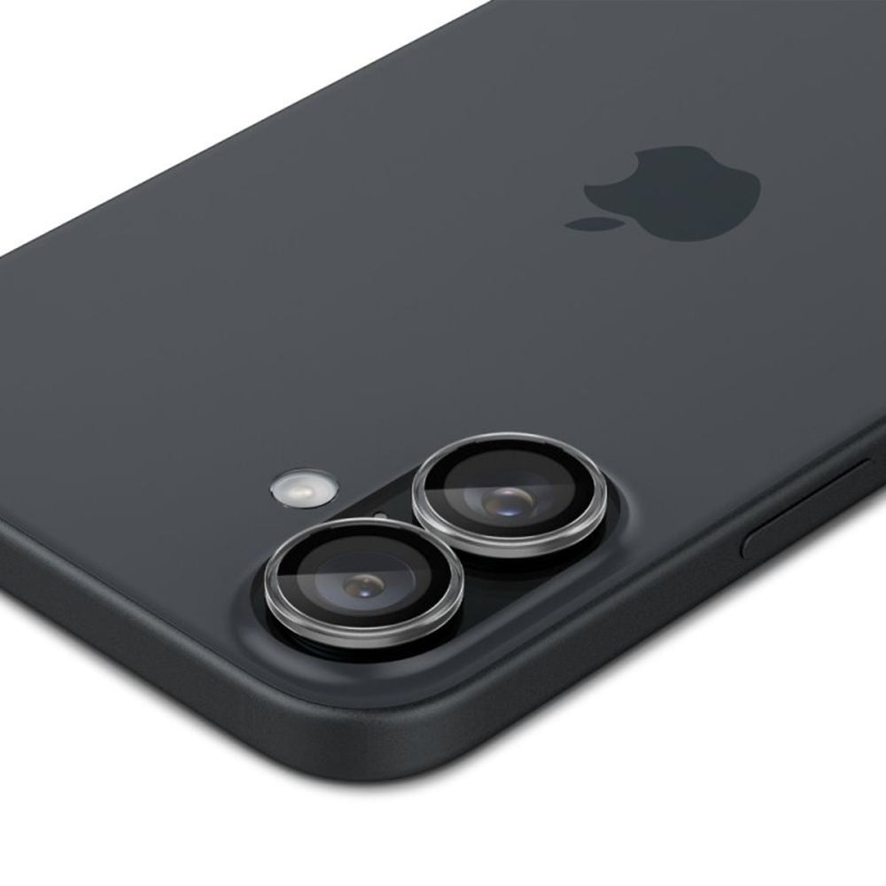 Folija za zaštitu zadnje kamere Spigen EZ FIT za Apple iPhone 16 Plus / 16, Kaljeno staklo, Set od 2 komada, Providna AGL07921