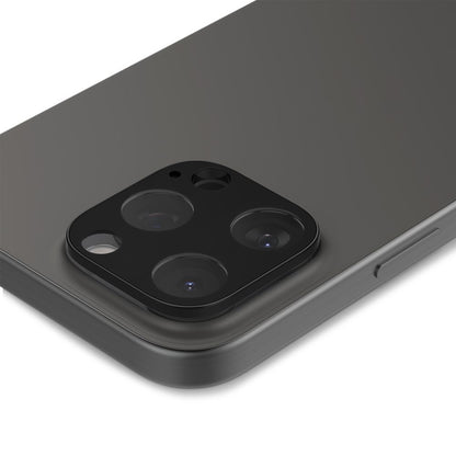 Folija za zaštitu zadnje kamere Spigen Optik za Apple iPhone 15 Pro Max / 15 Pro, Kaljeno staklo, Pun lepak, Set od 2 komada, Crna AGL05273