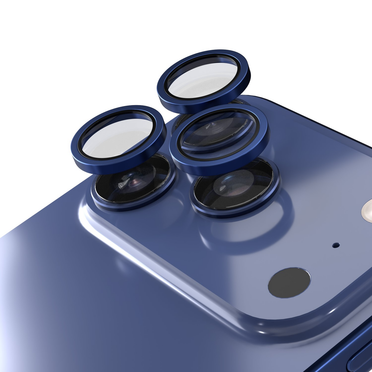 Zaštitna folija za zadnju kameru Etteri za Apple iPhone 17 Pro Max / 17 Pro, Kaljeno staklo, Plava