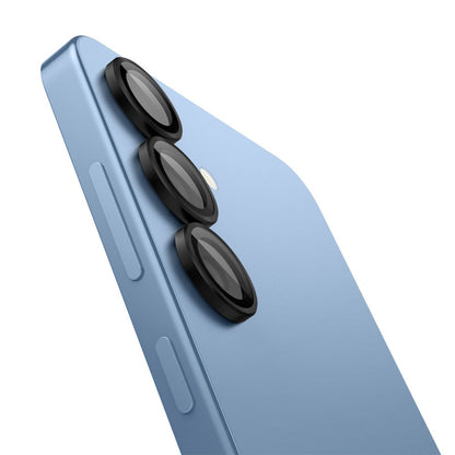 Folija za zaštitu zadnje kamere Spigen GlastR EZ FIT Optik Pro HD za Samsung Galaxy S25 S931, Kaljeno staklo, Set 2 komada, Crna AGL09092