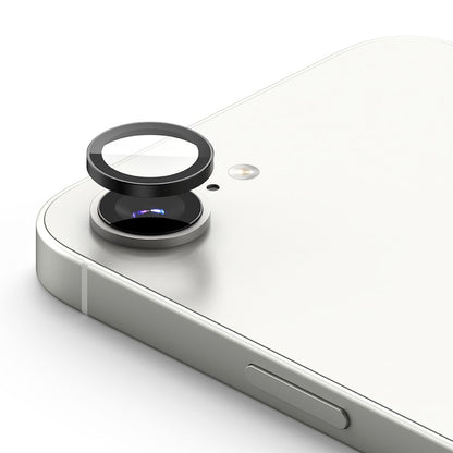 Folija za zaštitu zadnje kamere Ringke za Apple iPhone 16e, Kaljeno staklo, Set od 2 komada, Crna