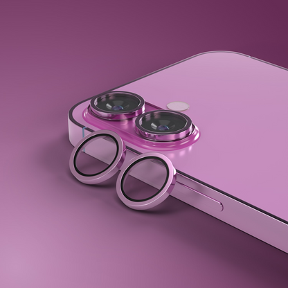 Zaštitna folija za zadnju kameru Etteri za Apple iPhone 16 Plus / 16, Kaljeno staklo, Roze