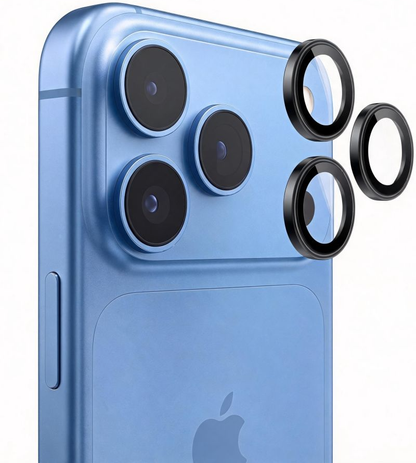 Zaštitna folija za zadnju kameru Tech-Protect CamRing Fit+ za Apple iPhone 18 Pro / 18 Pro Max, Kaljeno staklo, Crna