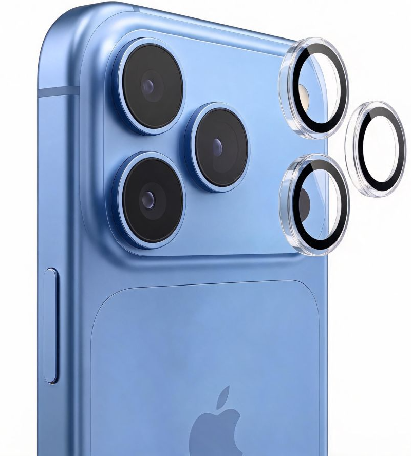Zaštitna folija za zadnju kameru Tech-Protect CamRing Fit+ za Apple iPhone 18 Pro / 18 Pro Max, Kaljeno staklo, Providna