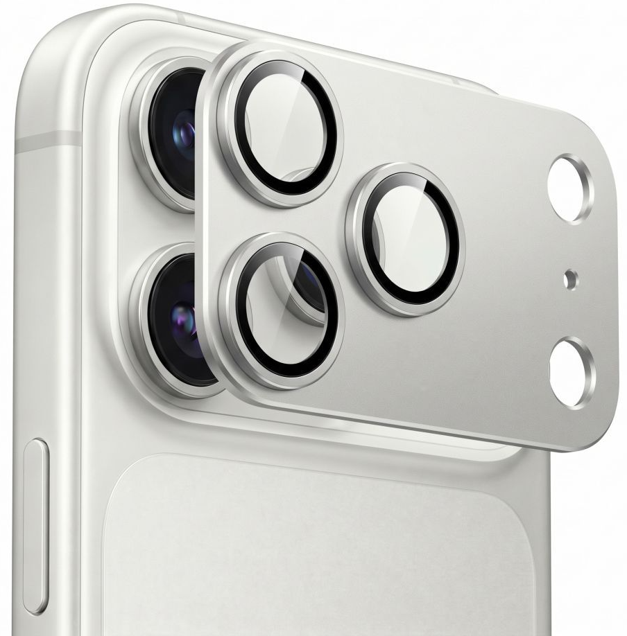 Zaštitna folija za zadnju kameru Tech-Protect CamFull Fit+ za Apple iPhone 18 Pro, Kaljeno staklo, Srebrna