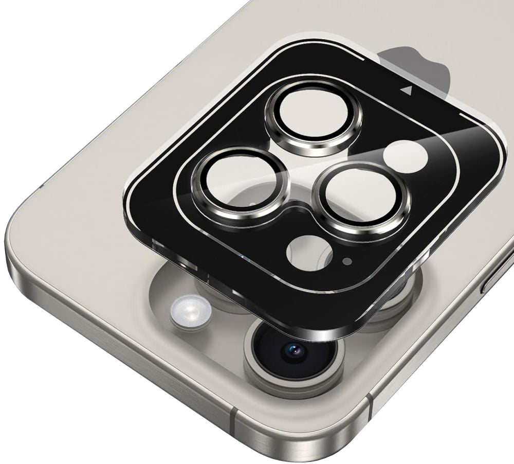 Folija za zaštitu zadnje kamere Tech-Protect CamRing PRO+ za Apple iPhone 14 Pro Max / 14 Pro, Kaljeno staklo, Crna