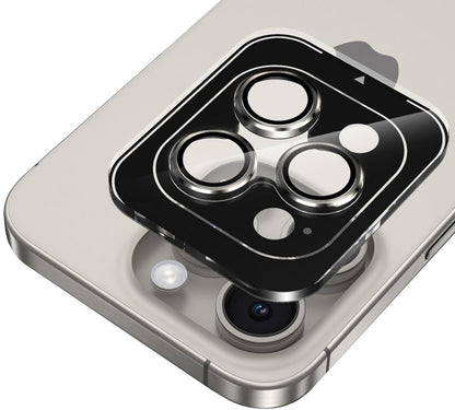 Folija za zaštitu zadnje kamere Tech-Protect CamRing PRO+ za Apple iPhone 14 Pro Max / 14 Pro, Kaljeno staklo, Crna