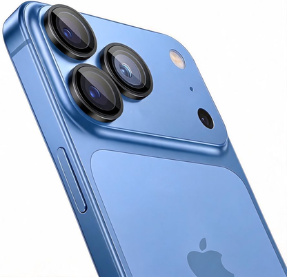 Zaštitna folija za zadnju kameru Tech-Protect CamRing Fit+ za Apple iPhone 18 Pro / 18 Pro Max, Kaljeno staklo, Crna