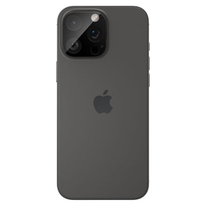 Folija za zaštitu zadnje kamere Spigen Optik za Apple iPhone 15 Pro Max / 15 Pro, Kaljeno staklo, Pun lepak, Set od 2 komada, Crna AGL05273