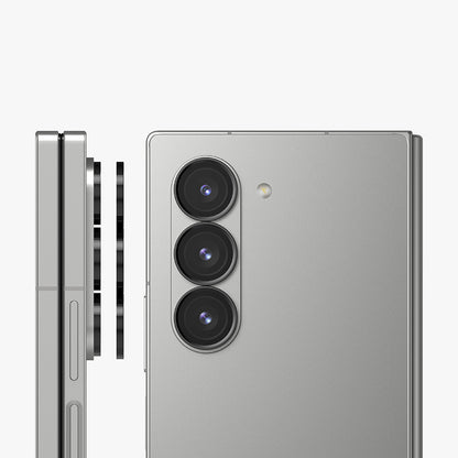 Folija za zaštitu zadnje kamere Ringke za Samsung Galaxy Z Fold6 F956, Kaljeno staklo, Set 2 komada, Crna