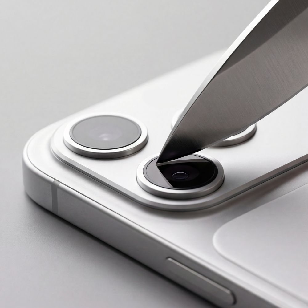 Zaštitna folija za zadnju kameru Tech-Protect CamFull Fit+ za Apple iPhone 18 Pro, Kaljeno staklo, Srebrna