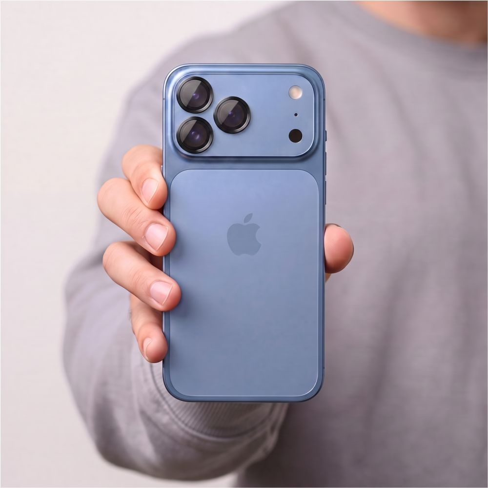 Zaštitna folija za zadnju kameru Tech-Protect CamRing Fit+ za Apple iPhone 18 Pro / 18 Pro Max, Kaljeno staklo, Crna
