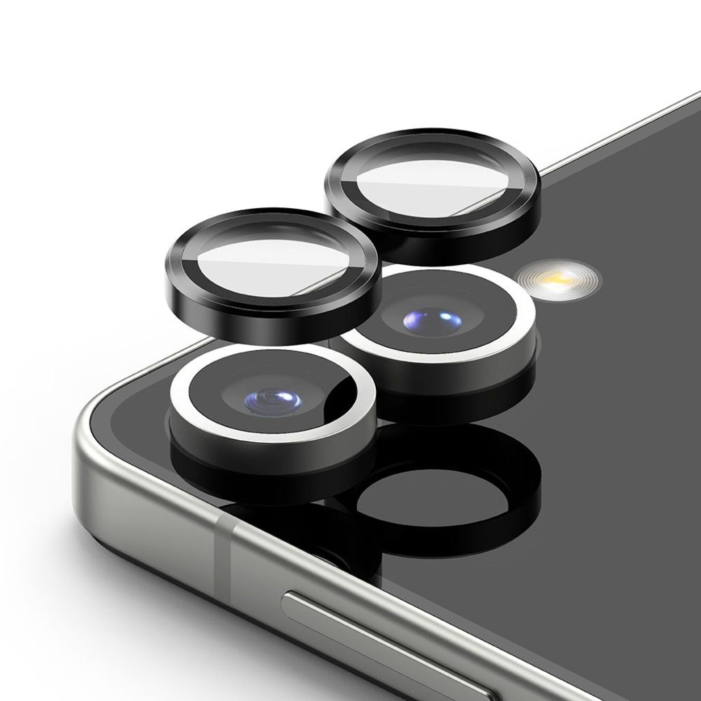 Zaštitna folija za zadnju kameru Ringke za Samsung Galaxy Z Flip7 F766, Kaljeno staklo, Set od 2 komada, Crna