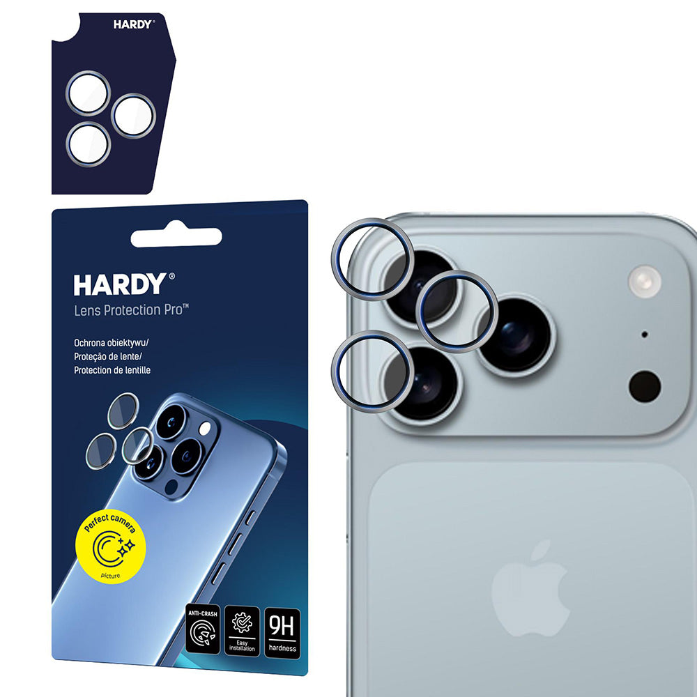 Zaštitna folija za zadnju kameru 3MK Hardy Protection Pro za Apple iPhone 17 Pro Max / 17 Pro, Kaljeno staklo, Bež