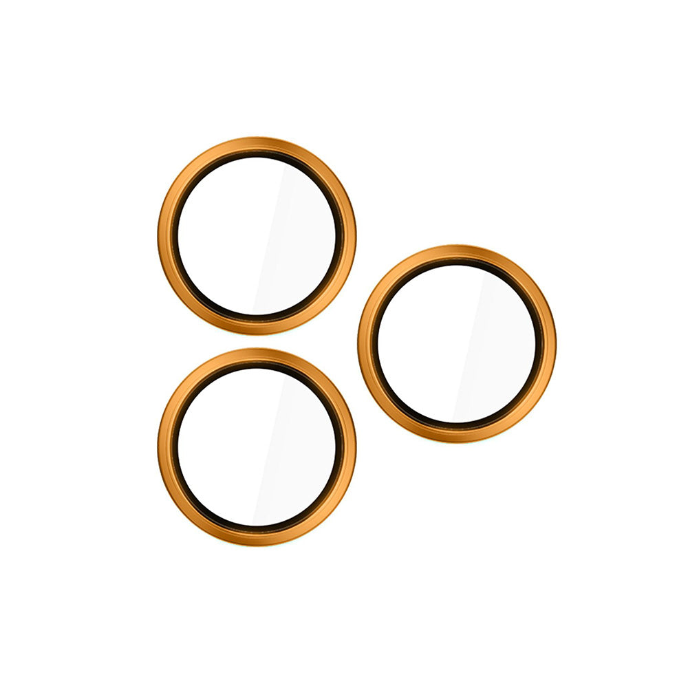 Folija za zaštitu zadnje kamere 3MK Hardy Protection Pro za Apple iPhone 17 Pro Max / 17 Pro, Kaljeno staklo, Narandžasta