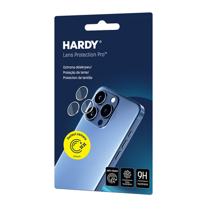 Folija za zaštitu zadnje kamere 3MK Hardy Protection Pro za Apple iPhone 17 Pro Max / 17 Pro, Kaljeno staklo, Narandžasta