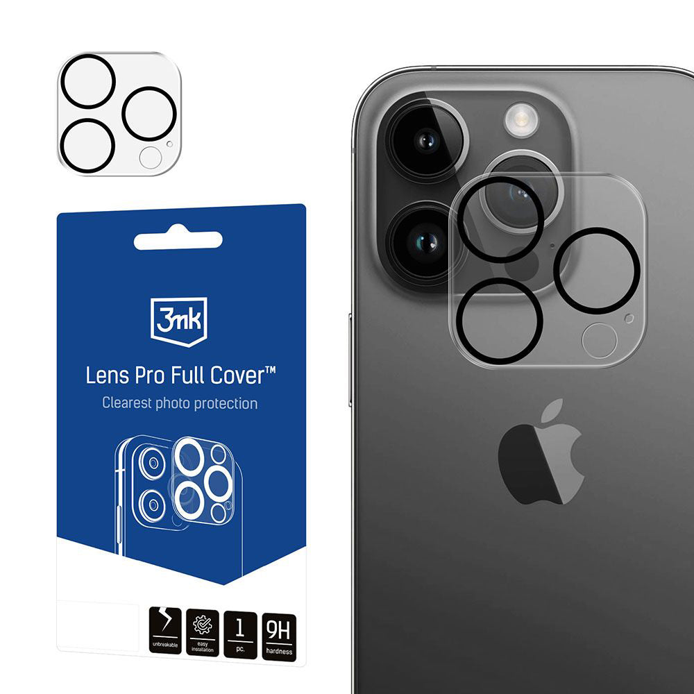 Zaštitna folija za zadnju kameru 3MK Pro Full Cover za Apple iPhone 13 Pro, Kaljeno staklo, Providna