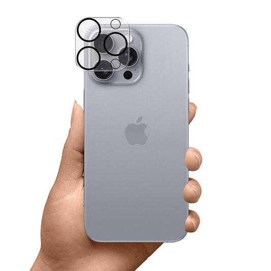 Folija za zaštitu zadnje kamere 3MK Pro Full Cover za Apple iPhone 17 Pro Max, Kaljeno staklo, Crna
