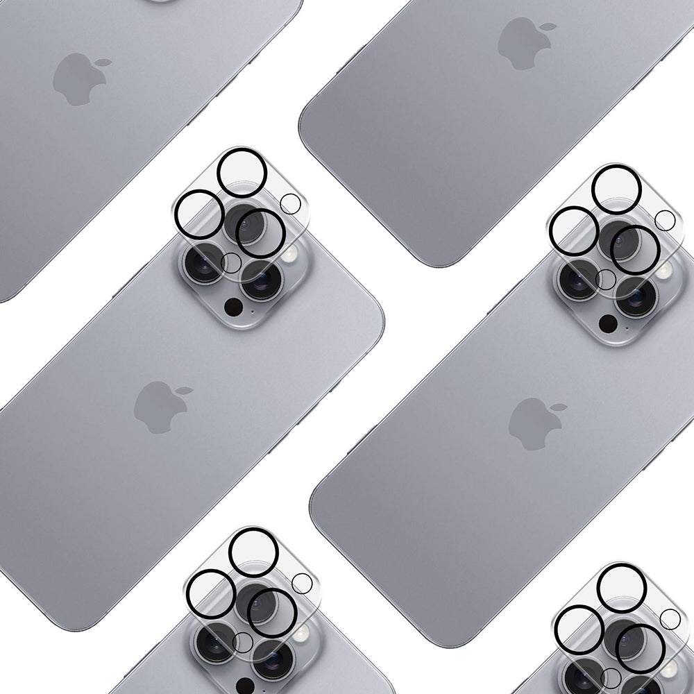 Folija za zaštitu zadnje kamere 3MK Pro Full Cover za Apple iPhone 17 Pro Max, Kaljeno staklo, Crna