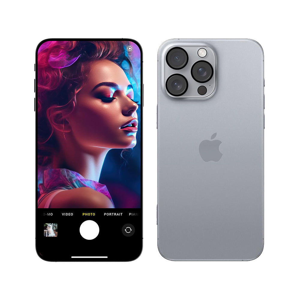 Folija za zaštitu zadnje kamere 3MK Pro Full Cover za Apple iPhone 17 Pro Max, Kaljeno staklo, Crna