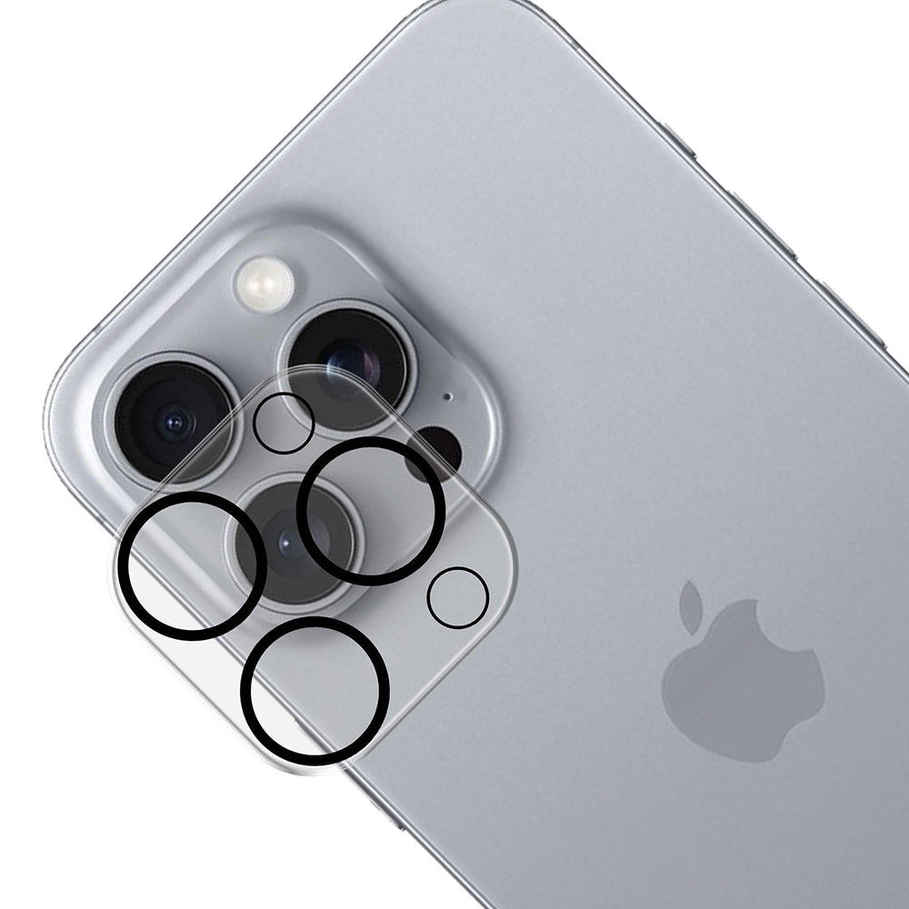 Folija za zaštitu zadnje kamere 3MK Pro Full Cover za Apple iPhone 17 Pro Max, Kaljeno staklo, Crna