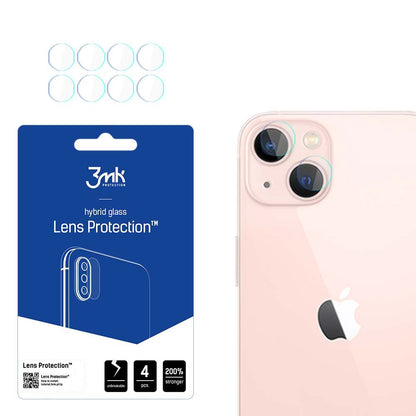 Zaštitna folija za zadnju kameru 3MK Protection za Apple iPhone 14, Fleksibilno staklo, Set od 4 komada, Providna