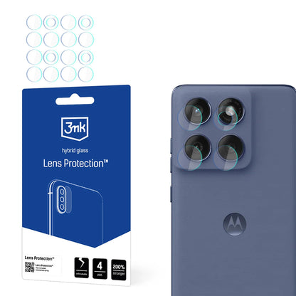 Zaštitna folija za zadnju kameru 3MK Protection za Motorola Edge 60 Fusion, Fleksibilno staklo, Set od 4 komada, Providna