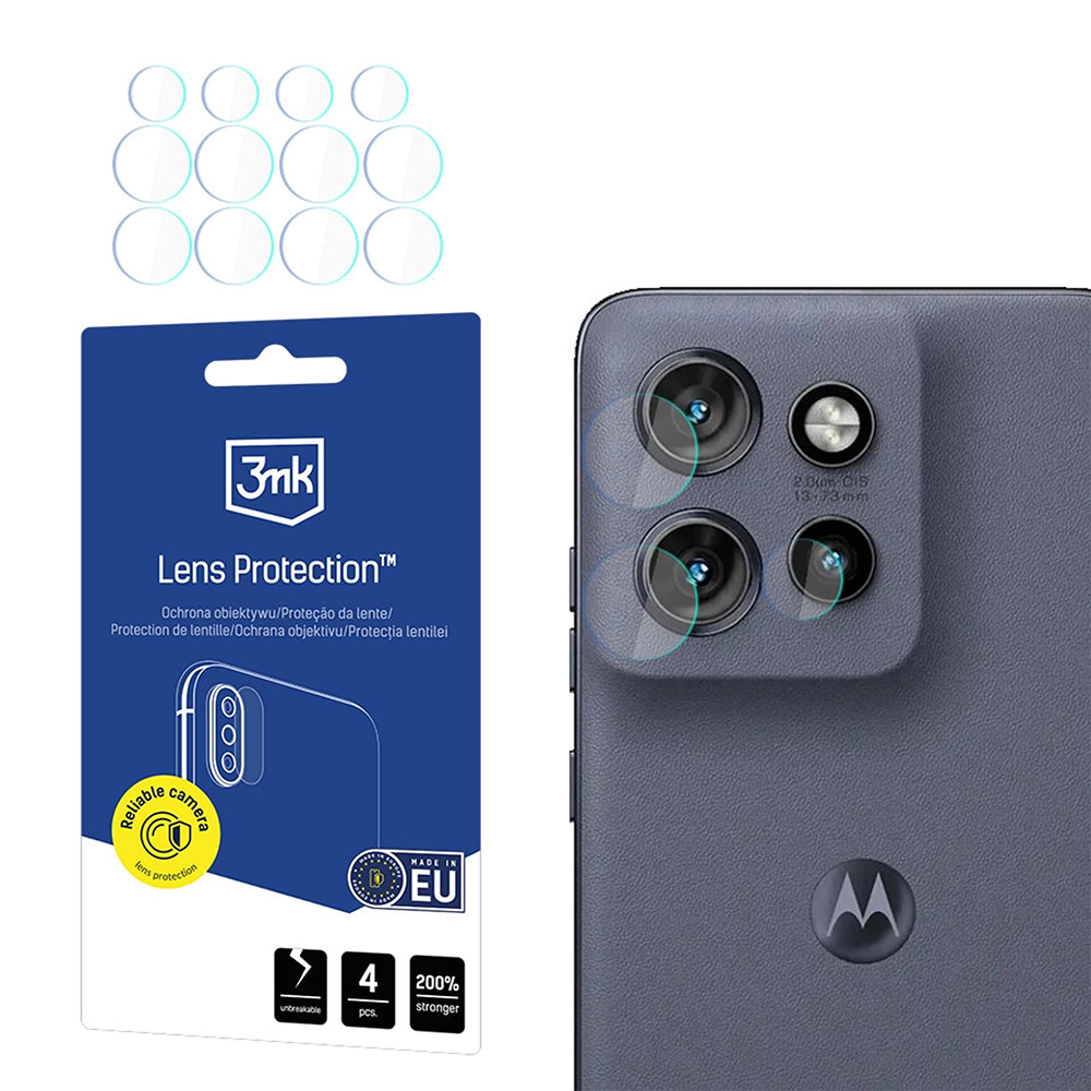 Folija za zaštitu zadnje kamere 3MK Protection za Motorola Edge 60 Neo, Fleksibilno staklo, Set od 4 komada, Providna