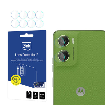 Folija za zaštitu zadnje kamere 3MK Protection za Motorola Moto G06, Kaljeno staklo, Set od 4 komada, Providna