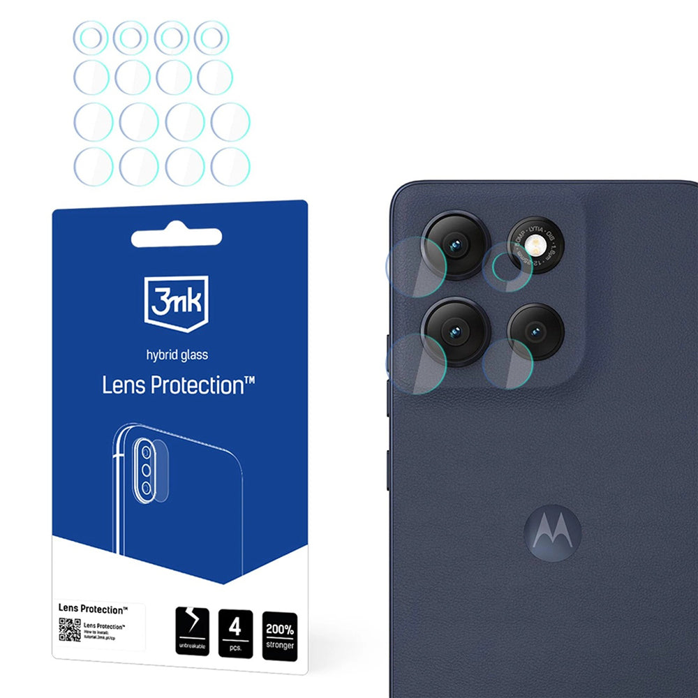 Zaštitna folija za zadnju kameru 3MK Protection za Motorola Moto G86 Power / G86, Fleksibilno staklo, Set od 4 komada, Providna