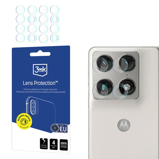 Folija za zaštitu zadnje kamere 3MK Protection za Motorola Razr Fold, Kaljeno staklo, Set od 4 komada, Providna