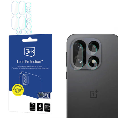 Folija za zaštitu zadnje kamere 3MK Protection za OnePlus 15, Kaljeno staklo, Set od 4 komada, Providna