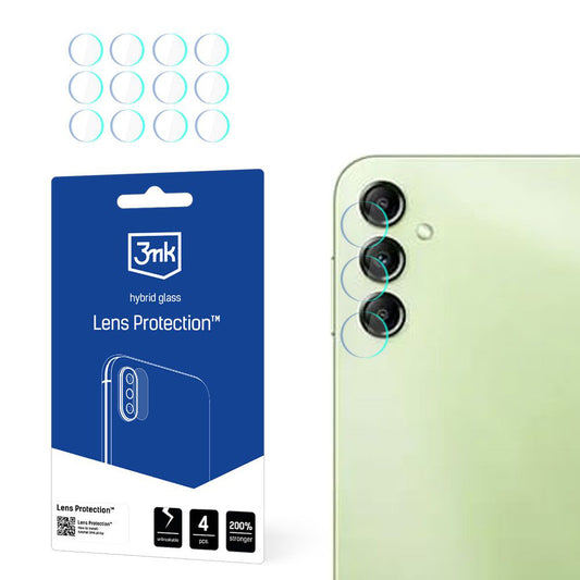 Zaštitna folija za zadnju kameru 3MK Protection za Samsung Galaxy A14 A145 / A14 5G A146, Fleksibilno staklo, Set od 4 komada, Providna